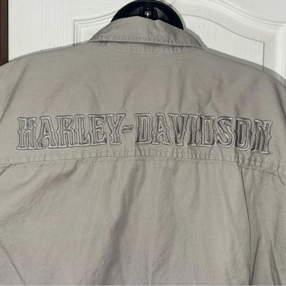 Harley-Davidson Tan Button Down Shirt - Picture 3 of 10